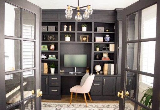 Office built in cabinets 
